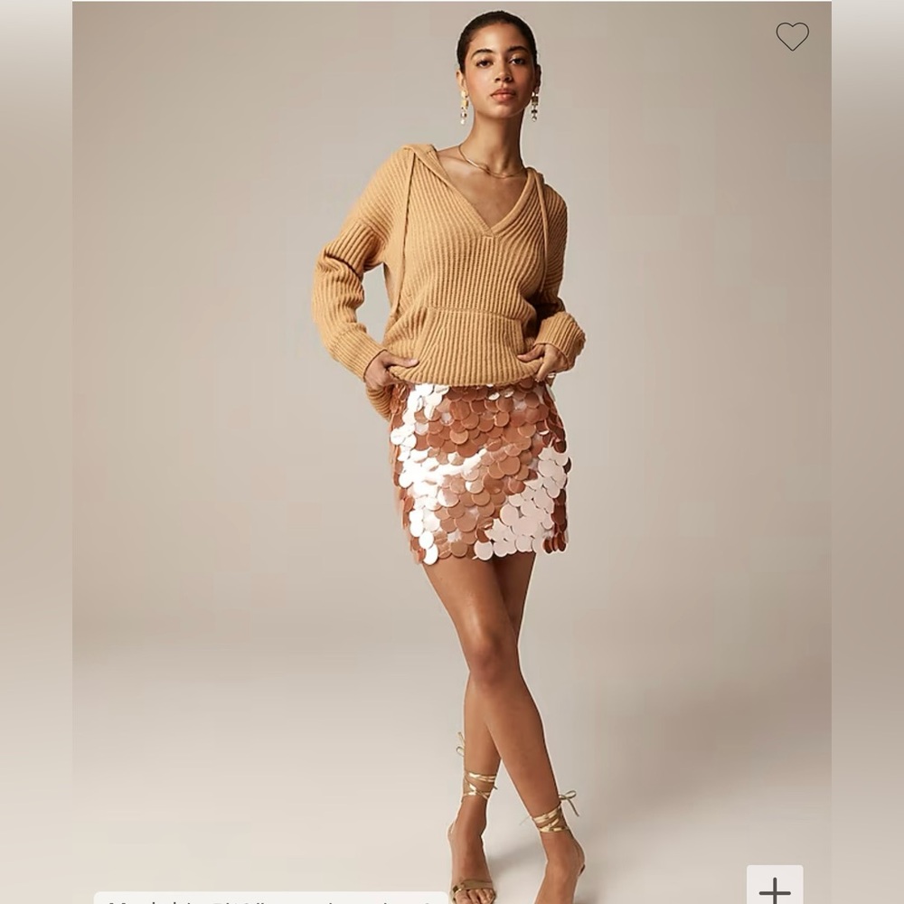 J. Crew Collection circle-sequin mini skirt size 12